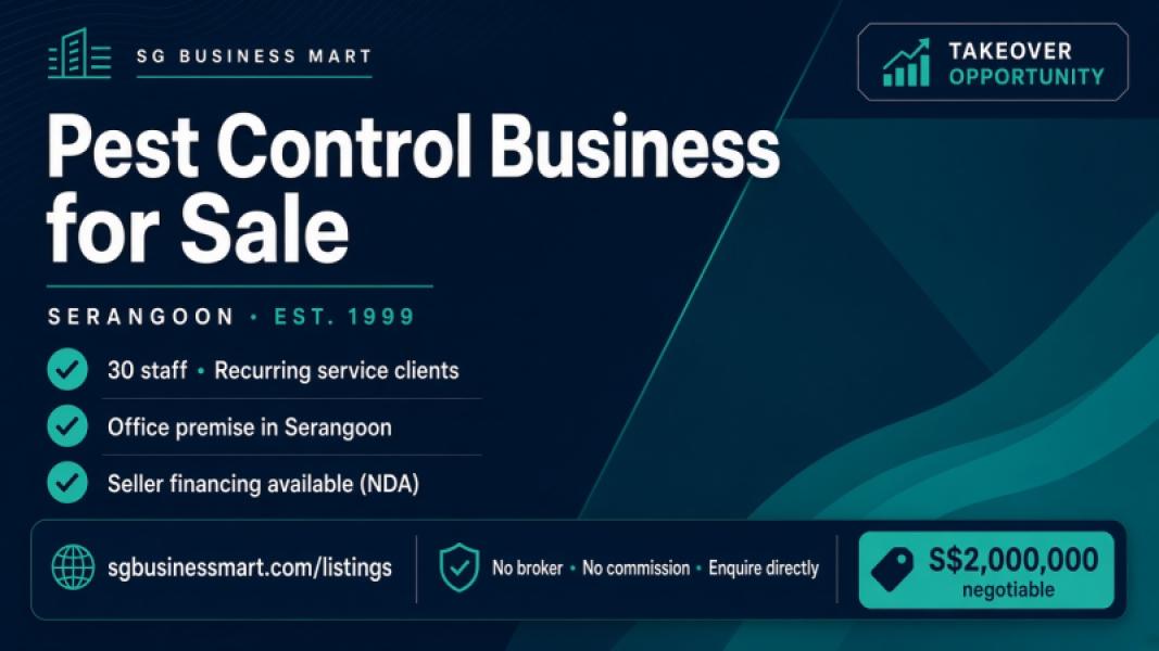 Established Pest Control Business — Serangoon